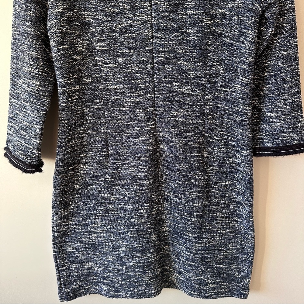 Talbots Tweed Shift Dress Womens 4 Petite Gold Buttons Front Pockets Scoop Neck - Picture 12 of 16